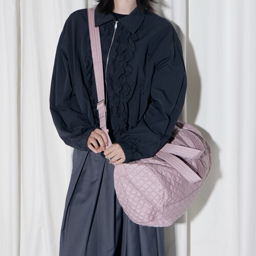 轻量大容量菱格尼龙斜挎保龄球包