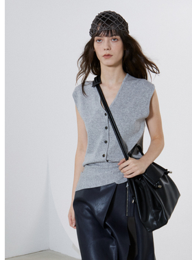 LE AMO｜原创软皮抽绳粗圆绳垫肩手提斜挎流浪高级优雅云朵包_2色