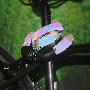 Giant捷安特自行车锁链条密码锁山地公路车反光防盗锁100cm长配件