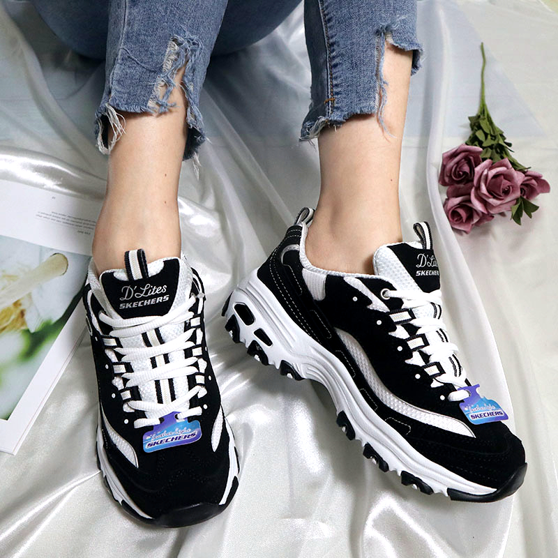 skechers斯凯奇 男女鞋经典一代熊猫鞋 老爹鞋99999720 66666179