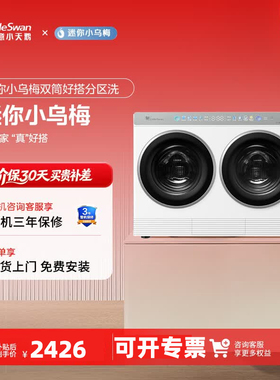 Littleswan/小天鹅 TNDD20-08AIDEW迷你小乌梅分区洗三筒洗衣机