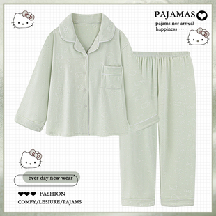 薄绒保暖学生可爱家居服套装 长袖 冬 2025新款 卡通德绒睡衣女秋冬款