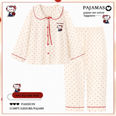 可外穿甜美家居服套装 长袖 冬 2025新款 可爱卡通纯棉睡衣女春秋款