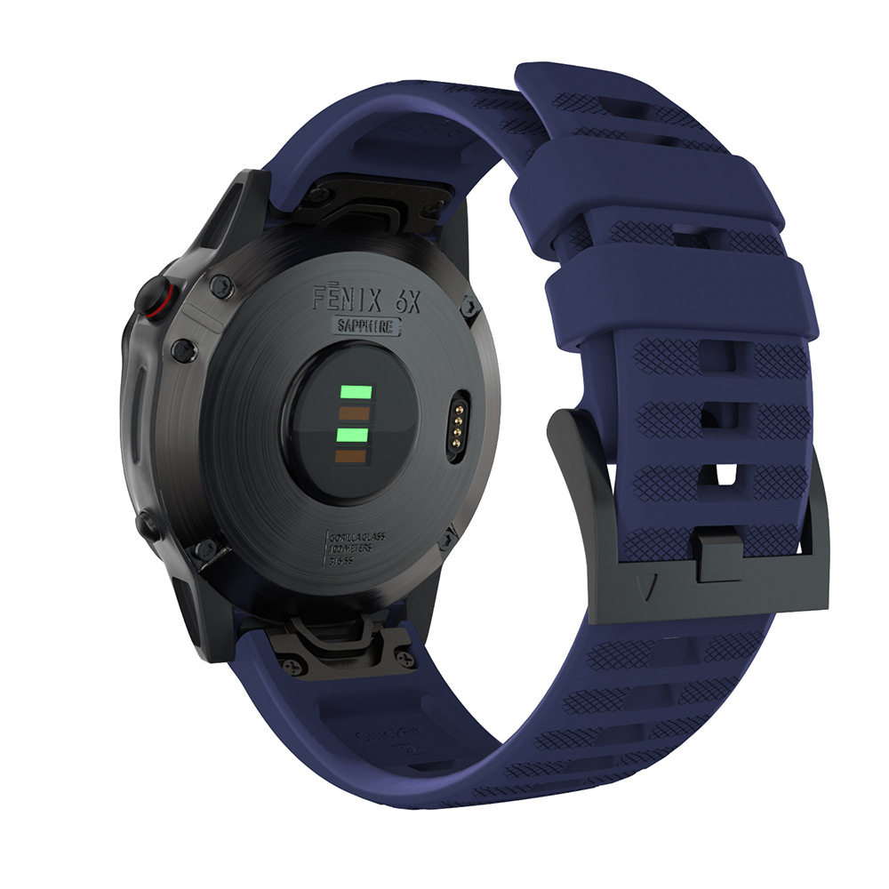 适用Garmin佳明飞耐时 Fenix 8/7/6/pro/solar硅胶针扣手表带