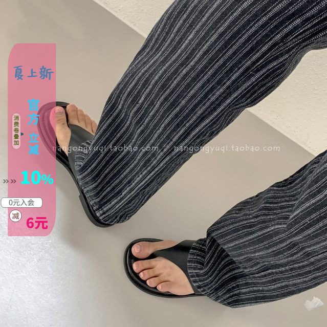 夹趾软面平底人字拖凉拖