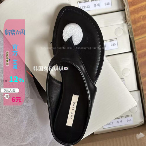 好穿宽带夹趾平底纯色人字拖