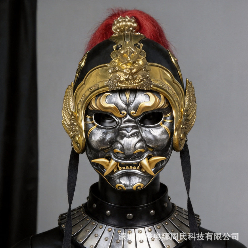 黑金鬼面武士甲胄4663图片
