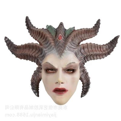 万圣节游戏暗黑破坏神4女妖魔鬼女族长莉莉丝Lilith面具头套