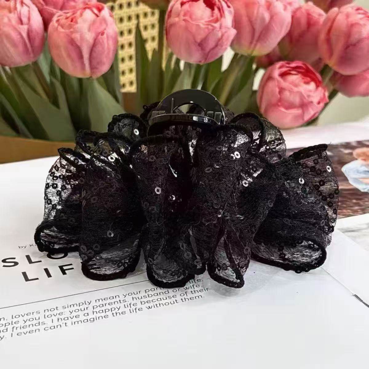 千金风复古港风女气质极简风可爱抓夹优雅高级高档抓夹爆款洋气