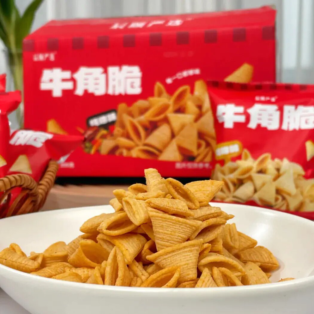牛脆角妙脆角商用零食小包装30g*10包怀旧尖角脆整箱网红同款批发
