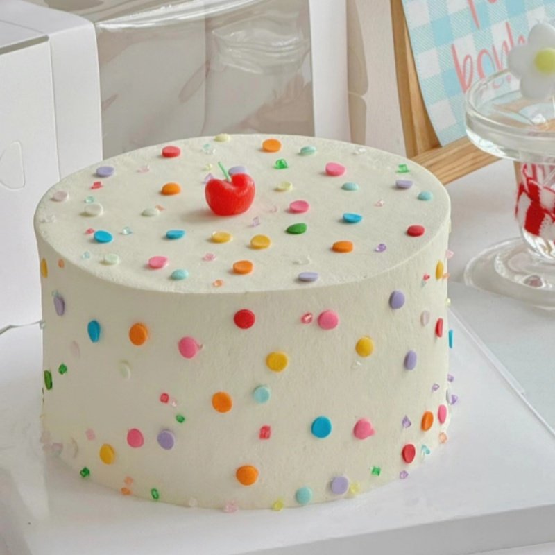 可爱ins彩色糖片蛋糕装饰女神五彩钻石糖果糖珠仙女生日甜品插件