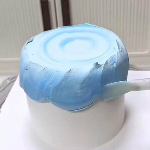 小红书同款奶油霜平头笔刷手绘毛笔软头储水画笔甜品烘焙装扮工具