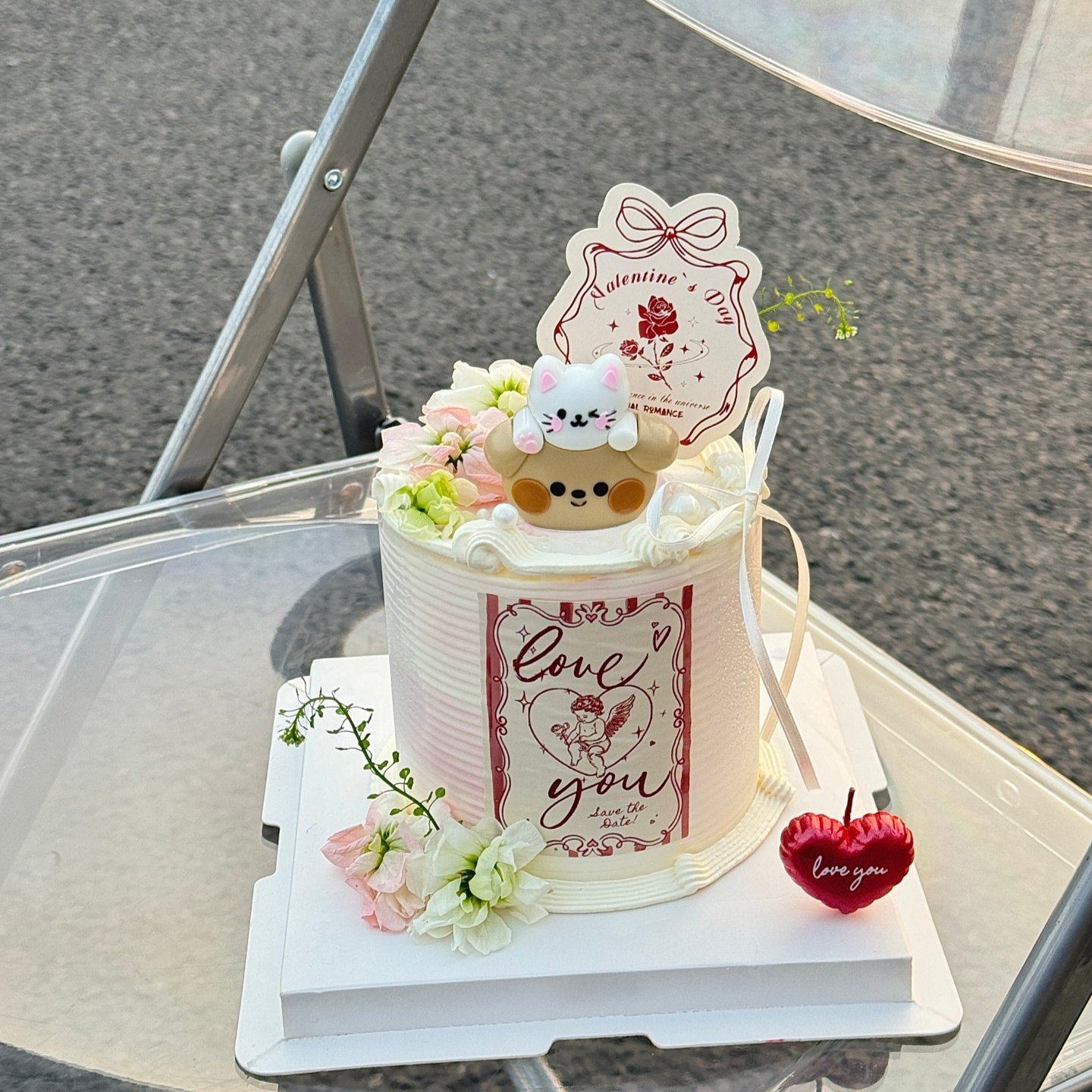 214情人节欧式复古小熊蛋糕装饰天使love贴纸玫瑰花卡片装扮插牌,节庆用品/礼品,节日装扮用品,淘宝优惠券,粉丝福利购,淘宝优惠卷