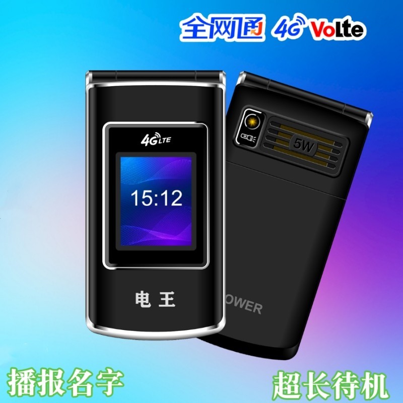 WDLEE N33全网通4G信号大屏超长待机全语音王报名字老人翻盖手机