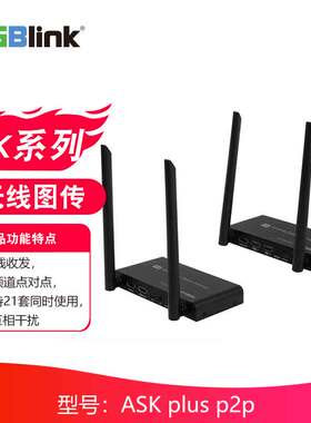视诚 （RGBlink） ASK系列 ASK plus p2p 第一代4K无线图传 4K 无线 HDMI 延长器