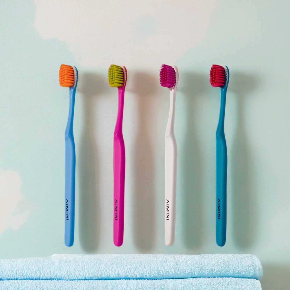 玛卡四色宽柄4支装护牙龈成人