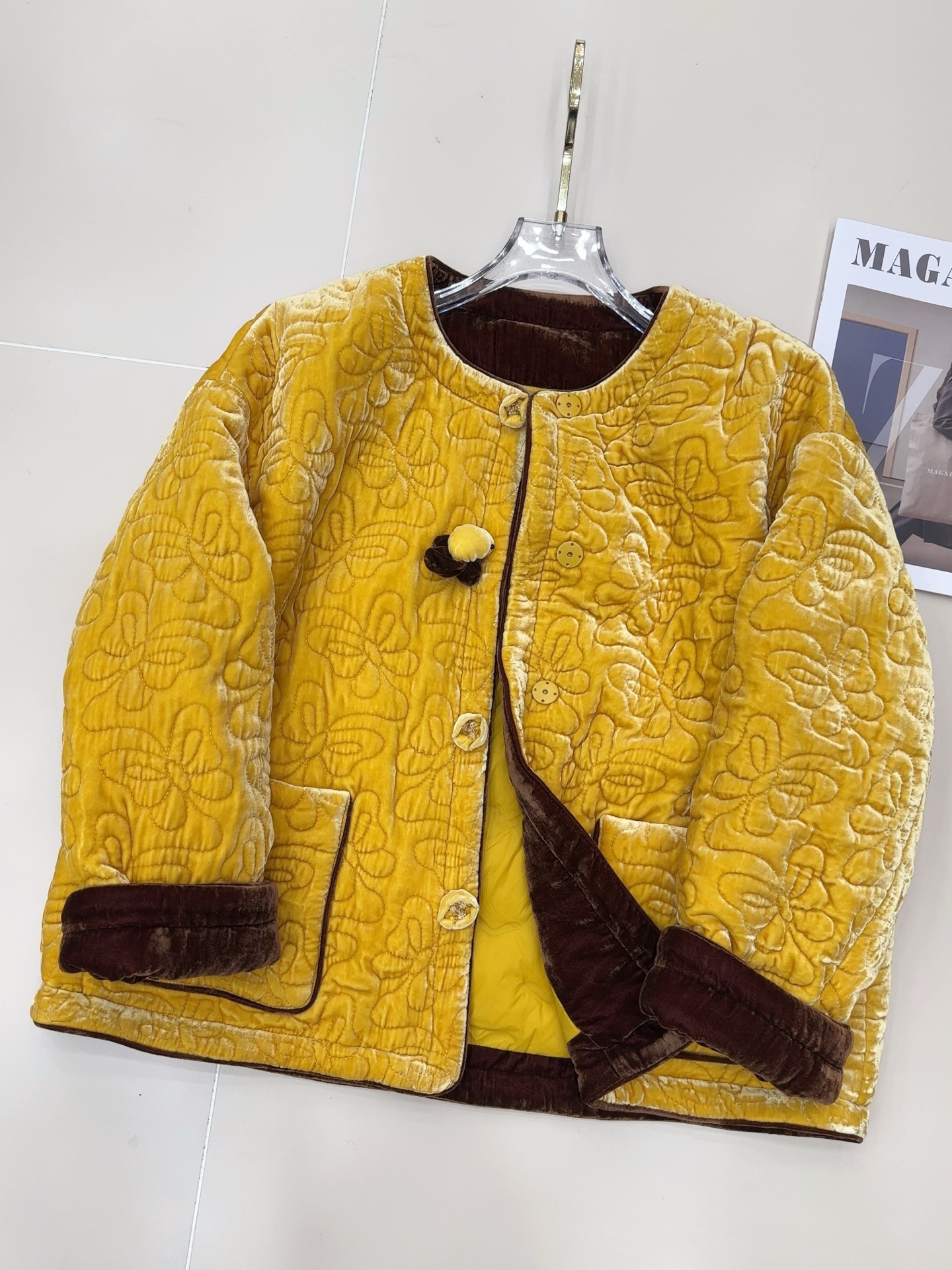 25冬季新款 真丝鹅绒服 新中式国风显白新年限定羽绒服