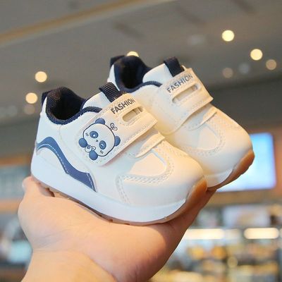 春秋鞋新款宝宝软底透气学步鞋小童运动鞋软底男女小童魔术贴卡通