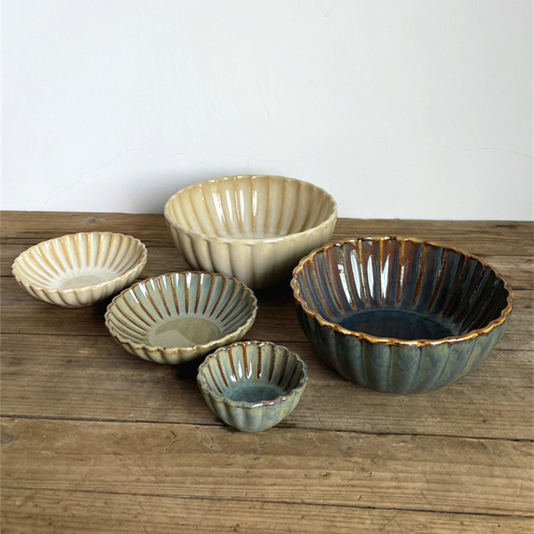 【天目菊窑变餐具】陶瓷味碟酱料纯色菜碗汤碗面碗家用沙拉碗微瑕