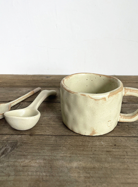 创意个性日式粗陶咖啡杯子复古陶瓷马克杯家用早餐牛奶杯情侣水杯