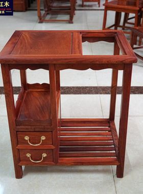 缅甸花梨茶水柜森迈红木价格实惠