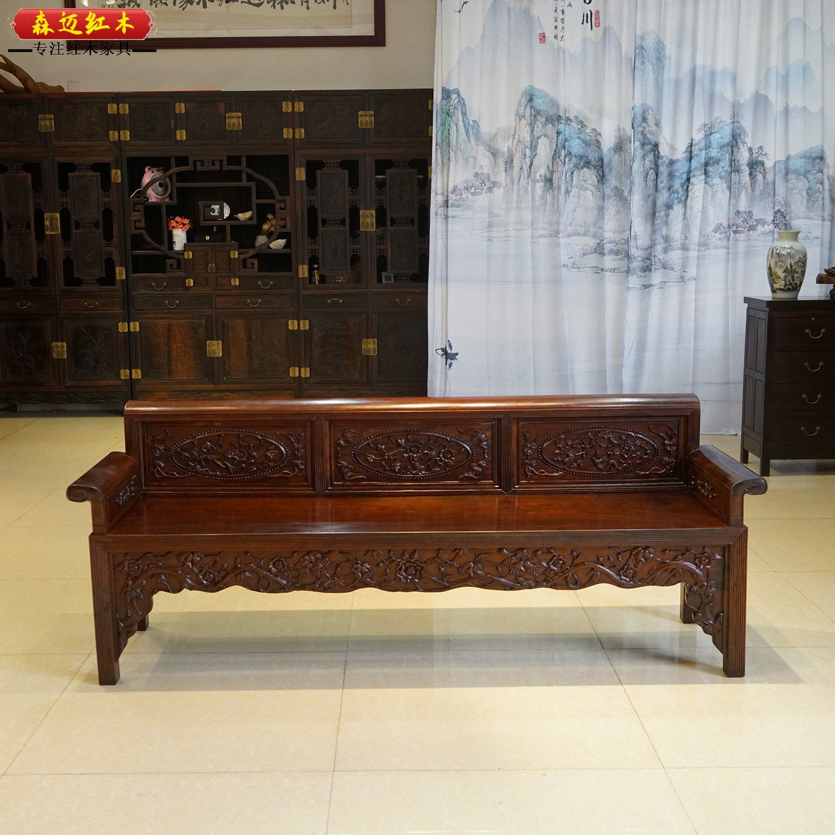 红木沙发古典实木沙发沙发手工雕花加厚独板