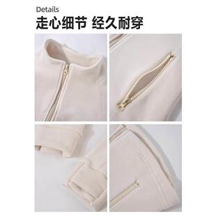 女修身摇季粒绒内搭QIIMZG衫外套冬绒校服神厚器底加打加羽绒内里