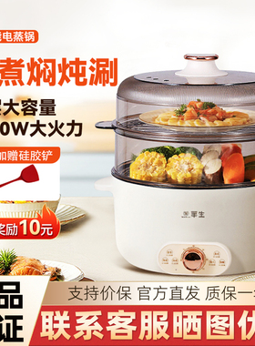 华生电蒸锅多功能家用上蒸下煮多层蒸煮早餐机定时电火锅WS-HZ50