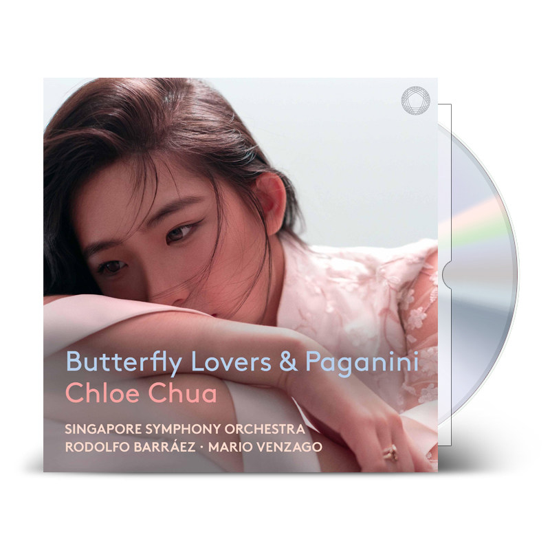 现货 蔡珂宜Chloe Chua演绎 梁祝小提琴协奏曲&帕格尼尼小协 CD