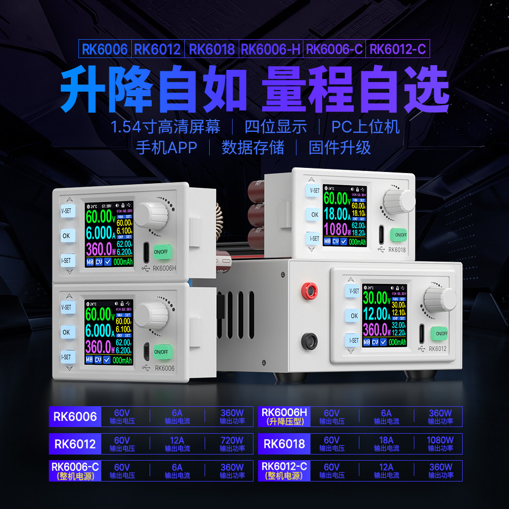睿登60V数控可调稳压恒流电源图片