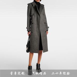 24秋冬女士外套风衣大衣加厚保暖级长款经典复古知性修身显瘦