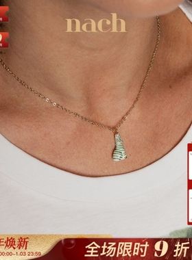 【官方授权】NACH娜趣25春夏热带草原绿色斑马条纹豹纹串珠项链