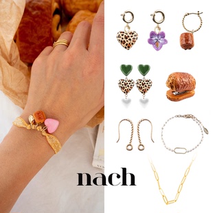 NACH娜趣巧克力包限量系列心T恤订书机耳钉手绳吊坠 官方授权