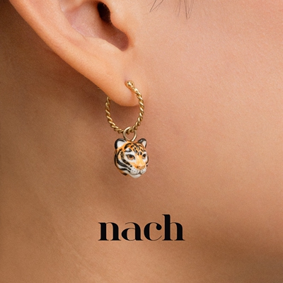 【官方授权】NACH娜趣26热带雨林巨嘴鸟老虎菠萝百合熊猫耳圈单只