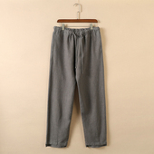 男唐装 大码 苎麻裤 春季 楠休闲裤 男中式 子新款 休闲直筒裤 中年慕言