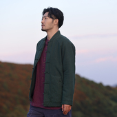 楠唐装 棉大衣复古短外套盘扣棉服改良棉灵空 新款 中国风男装 冬季