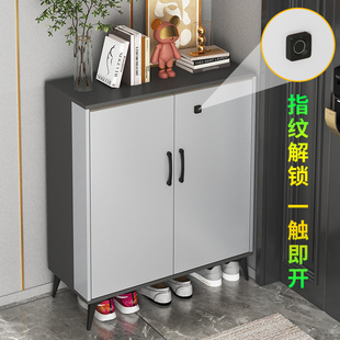 带锁鞋 柜 柜家用门口楼道外智能指纹锁带密码 锁防盗室外过道走廊鞋