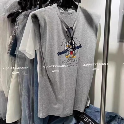 基础款百搭宽松显瘦卡通印花背心