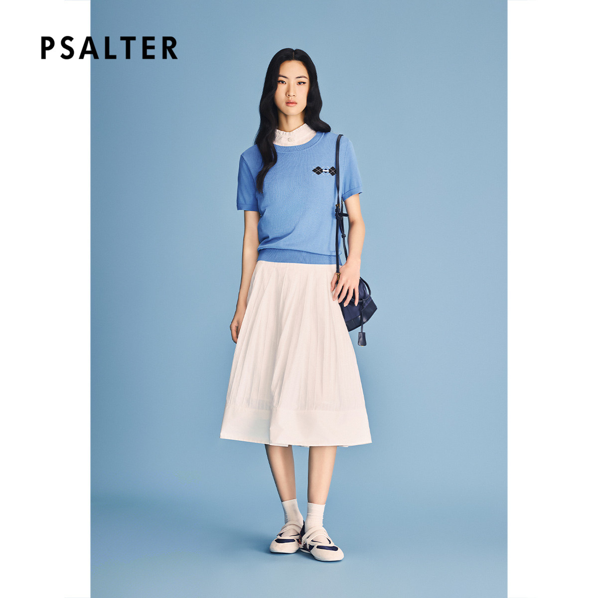 【三醋酯】PSALTER诗篇时尚圆领套头短袖T恤针织衫2026夏季新款