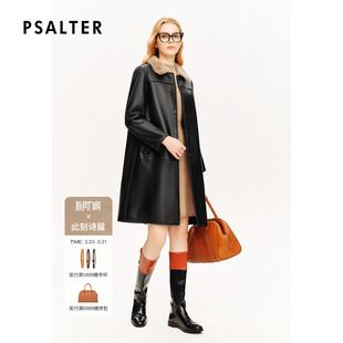 诗篇专选进口银兰水貂毛羊皮大衣皮衣冬