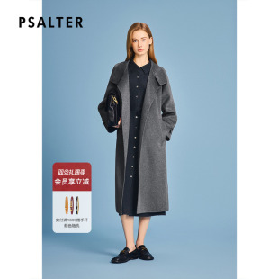 新款 诗篇专选气质长款 立领双面呢羊绒大衣外套女2025冬季
