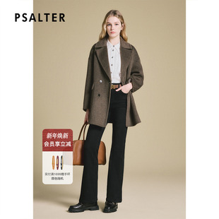 外套大衣24冬新款 诗篇专选羊毛双面呢休闲毛呢西装 骆驼绒