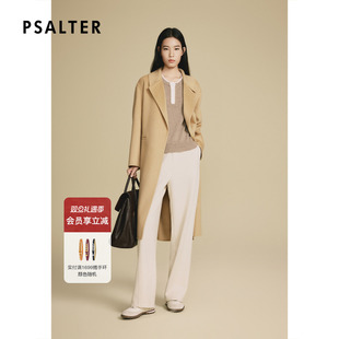 新款 无扣系带浴袍羊绒大衣外套2025冬季 阿拉善山羊绒 诗篇专选