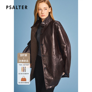 诗篇专选油蜡重工正反两穿复古棉服皮衣2026春季 新款