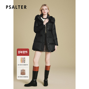 诗篇专选大绒朵白鸭绒填充收腰面包轻柔羽绒服冬款