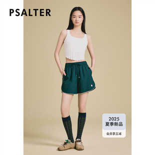新款 PSALTER诗篇气质无缝收腰工字U领针织运动背心女2025夏季