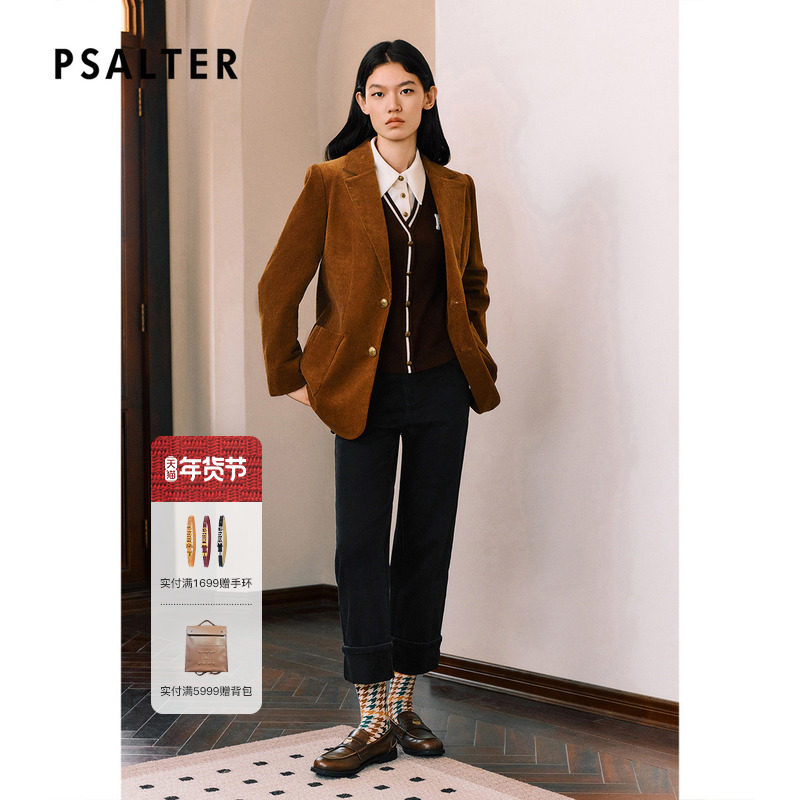 PSALTER诗篇复古简约翻边磨毛加绒直筒铅笔裤牛仔裤冬款,女装/女士精品,牛仔裤,淘宝优惠券,粉丝福利购,淘宝优惠卷