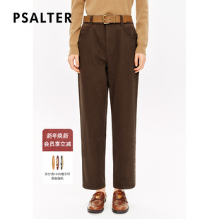 冬款 休闲裤 裤 PSALTER诗篇复古简约美拉德抓绒牛仔萝卜裤