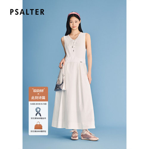 PSALTER诗篇休闲背心立体感气质无袖连衣裙2026夏季新款