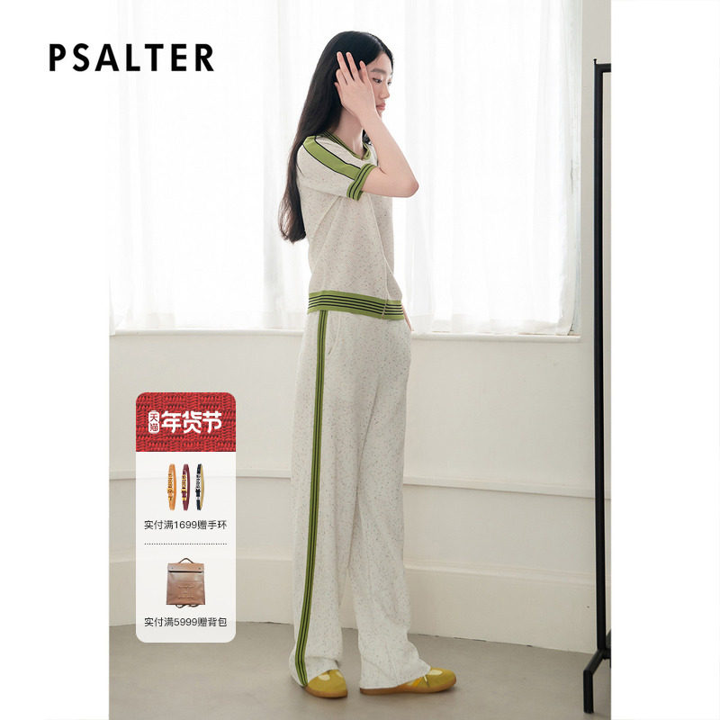 【结子纱曲珠】诗篇专选条纹学院运动风透气棒球衫针织衫秋